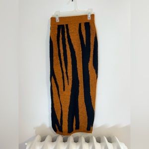 ASOS animal print sweat skirt